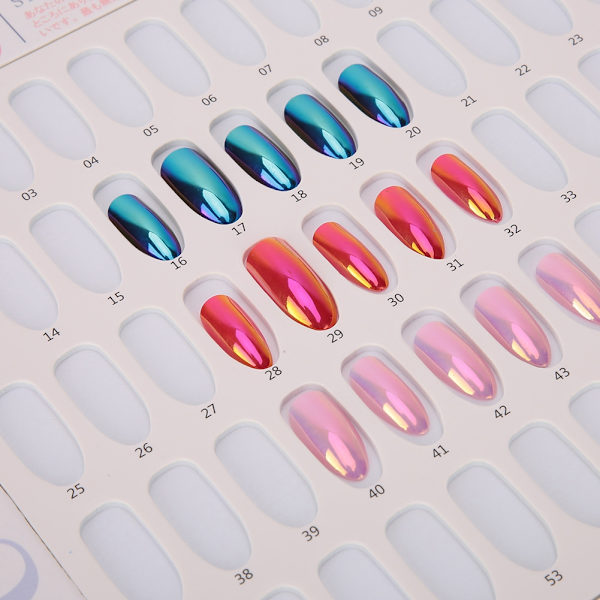 Nagelgel-färgkarta med 60 fack, nageltips-displaybräda, manikyrverktyg