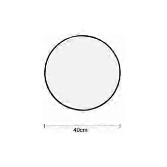 Baderomsspeil, rundt, 40 cm diameter, dekorativt