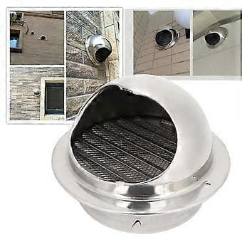 Ventilatorhette i rustfritt stål for kjøkken, avtrekkshette, grill, utløpsventil, tilbehør