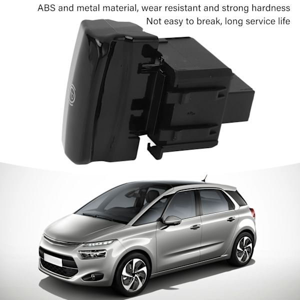 Elektronisk håndbremsskive 470703 Blank svart overflate Følsom erstatning for Citroen C4 II Picasso DS4
