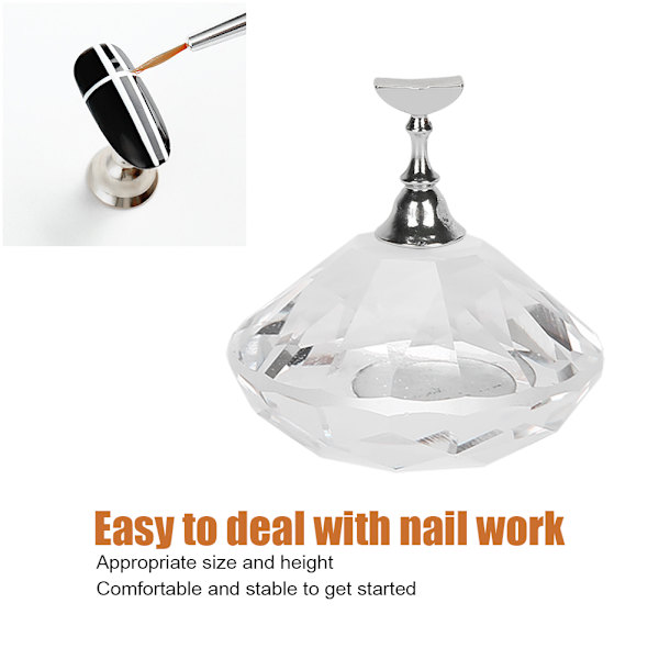 Neglekunst Display Øvelsesstativ Magnetisk Negle Fingernegl Tip Holder Manicure Sæt Værktøj6#