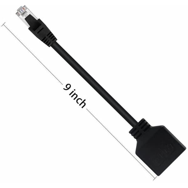 Professionel netværkssplitter, problemfri RJ45-adapter til højhastigheds-DSL, kabelmodemdeling og Ethernet-porte, Plug & Play til kontor og hjem