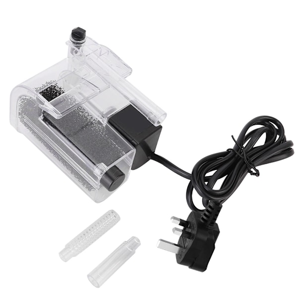 3-i-1 Ekstern Hængende Fiskedam Effektfilter Akvarium Oxygen Luftpumpe (UK 220V-240V)