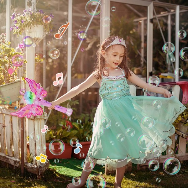 Fairy Bubble Wand-8787 Princess Bubble Wand Rosa