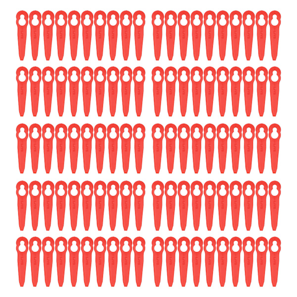 100 stk. Plastblad for Grasklipper, Grenkutting, Erstatning for Hagemaskintilbehør