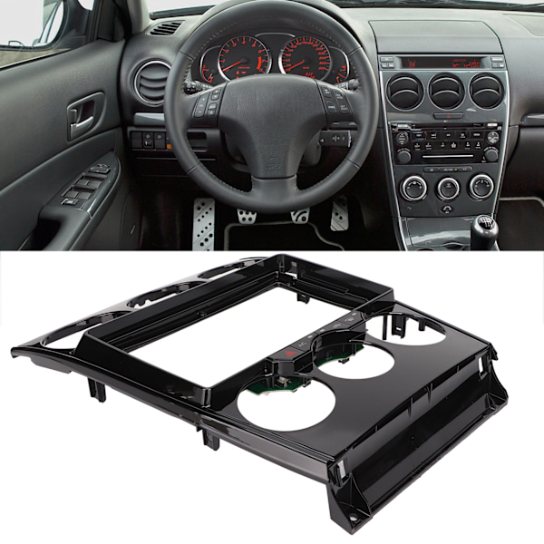 Navigation Panel Frame GPS Surround Dashboard Trim Kit Replacement for Mazda 6 2004‑2016