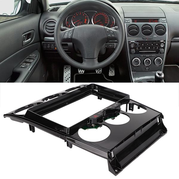 Navigationspanelramme GPS-omgivelse Instrumentbræt Trim Kit Udskiftning til Mazda 6 2004‑2016