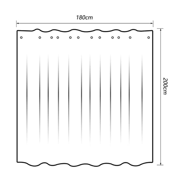 Duschdraperi för badrum med undervattenstema, 180 x 200 cm, havstema, polyestertyg, tvättbart, garanterad integritet, mångsidigt duschdraperi för