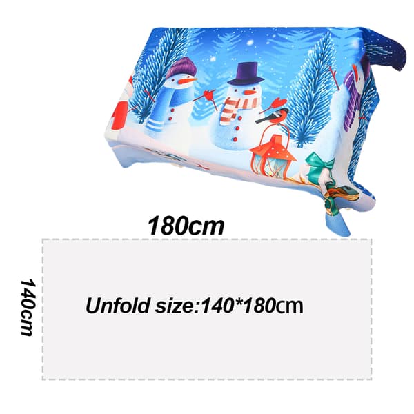 Tryckt Duk för Jul, Helg och Vinter, Rektangulär style 3
