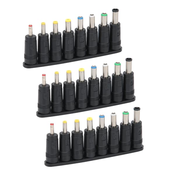 Strømadaptertips Universelt Koblingssett, Multifunksjonelle DC-plugger med USB til DC-ladekabel for smarttelefoner LED-lys barbermaskiner, Utskiftbare