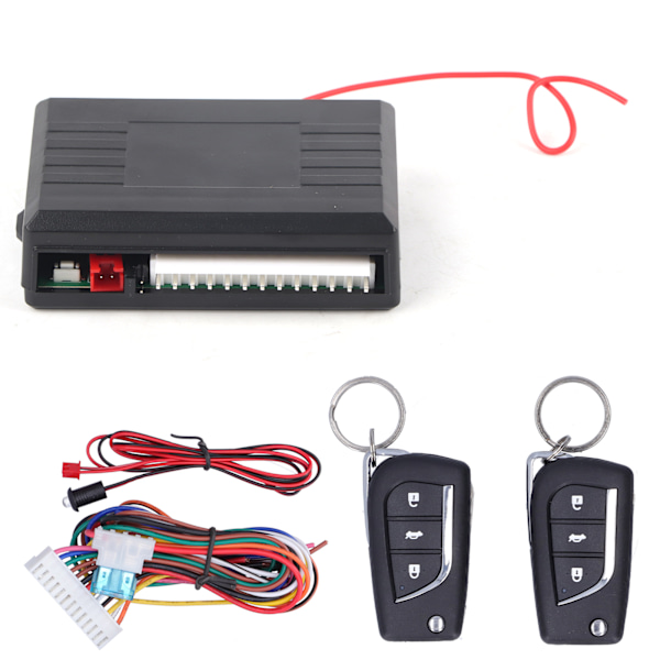 Auton kaukosäädinavaimen järjestelmä Universaali ohjaus Keskuslukituspaketti 12V autoille