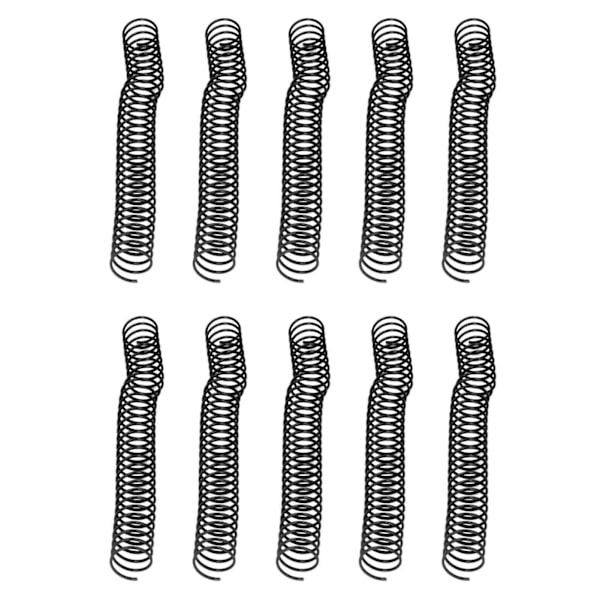 10 stk Spiralbindingsringe Stor Kapacitet Rygkam 29mm Indvendig Diameter 30 Huller Sæt Kit Sort