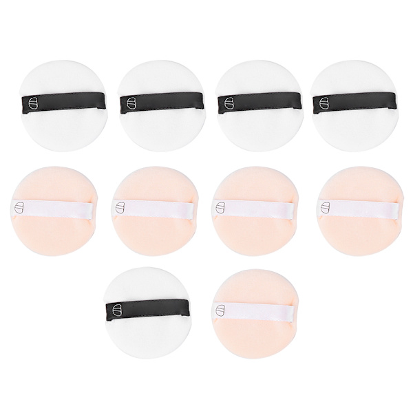 MAANGE 10 stk. Bærbare Ansigtspulver Puff Makeup Svampe Kosmetik Tilbehør