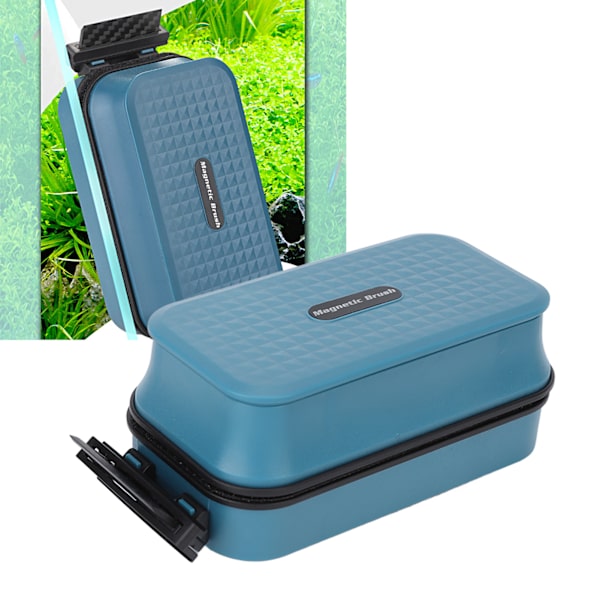 Magnetisk Akvarium Børste Multifunktionel Dobbeltsidet Flydende Akvarium Stærk Magnetisk Rengøringsmiddel til Akvarium Fiskekum (Magnetisk Børste Almindelig Skraber)