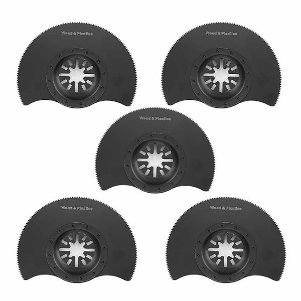 Precisionsskärande oscillerande sågblad, högeffektivt multiverktygsblad med böjd kantdesign, slitstark laseretsad logotyp & skala, kompatibelt