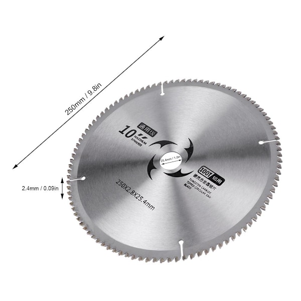 Sirkelsagblad Kutteblad Universal Tre Kutter Hardmetall Skiver Kutteverktøy 100T