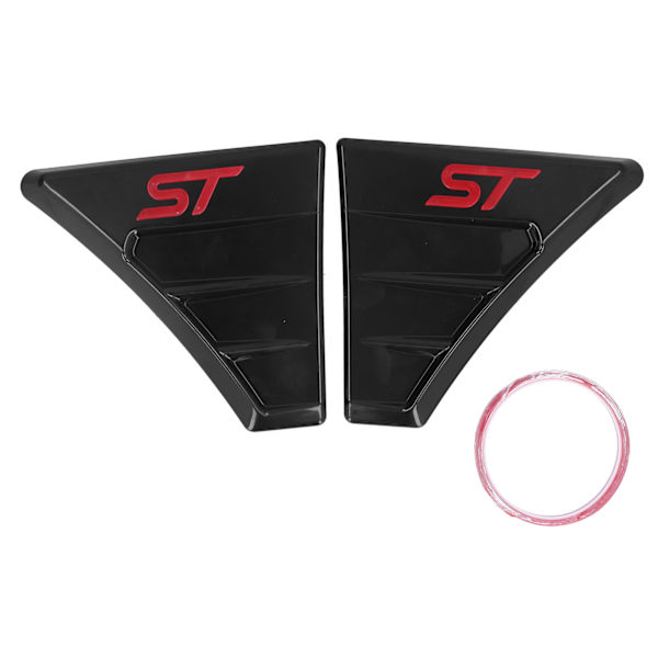 Par Fender Side Vent Cover Trim til ST RS Style Modificeringstilbehør til Ford Focus MK 2 Rød