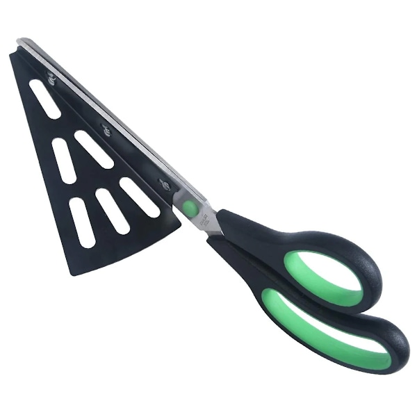 Mångsidig Pizzasax, Non-Stick Inbyggd Serveringsspatel Vassa Rostfria Blad Ergonomiskt Mjukt Grepp Köksredskap för Brett Användningsområde