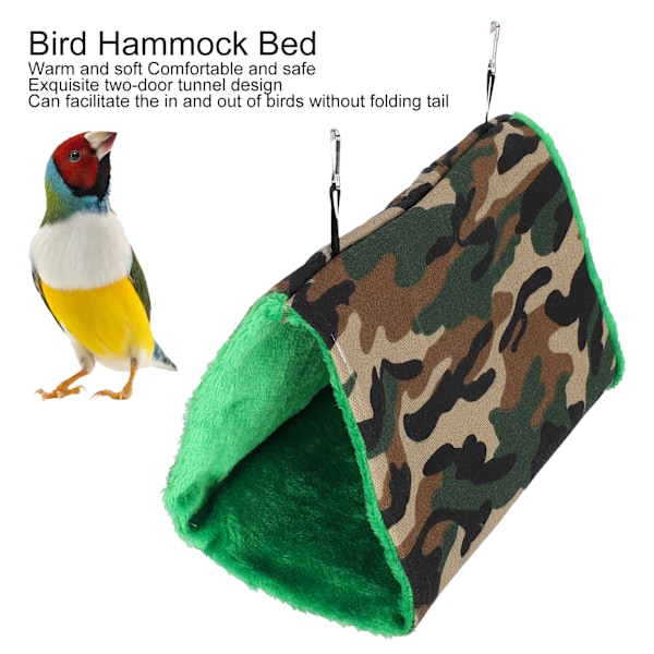 Fågelhängmatta Sänghus Mjuk Varm Husdjurshängande Boningar Tält Hytt Burdyna Tillbehör Camouflage