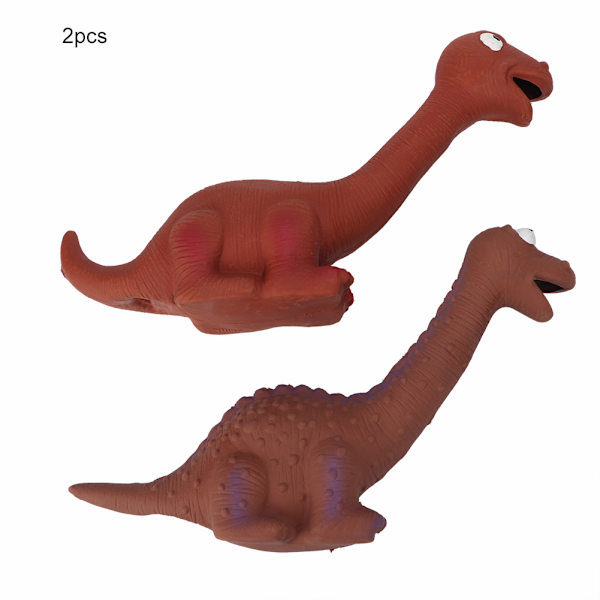 2 st Dinosaurmodell Ljudande Latex Tandvårdsskydd Bita Tuggleksak för Husdjur Hund