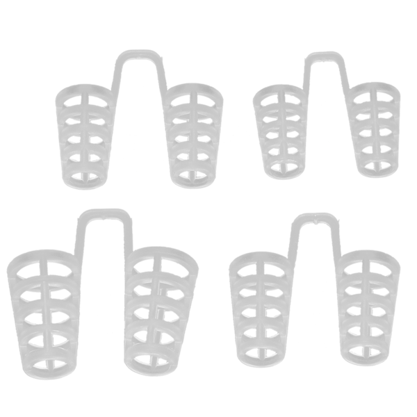 4 st Mini Anti-Snark Näsan Klämma Transparent Bekväm Sömn Hjälp Stoppa Snarkning Enhet
