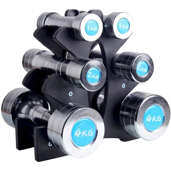 Gymnastikk manual tre hantel stativ for gymnastikk manual stativ for hjemmekontor manual vekt oppbevaringsholder stativ stativ lag mappe hjem