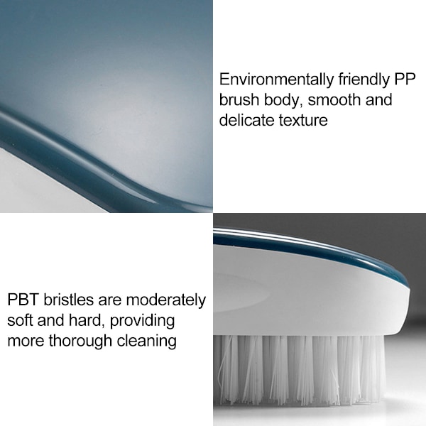 Hand- och nagelborste, trendig Molandi-färg, ergonomisk design, högkvalitativt PP-material, mjuka borst för skonsam skrubbning av kläder och naglar, resistent