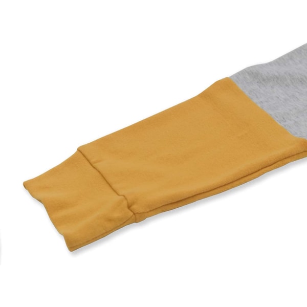 Långärmade tunikor för damer med färgblock utskuren tröja Lös F