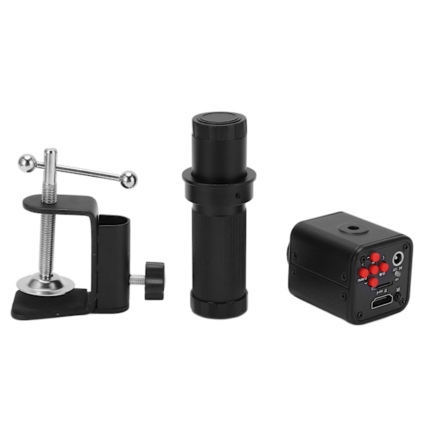 USB-mikroskop 24MP 1080P 2K Justerbart fäste Hög täckning Mikroskopkamera för industriellt laboratorium AC 100‑240VUS-kontakt
