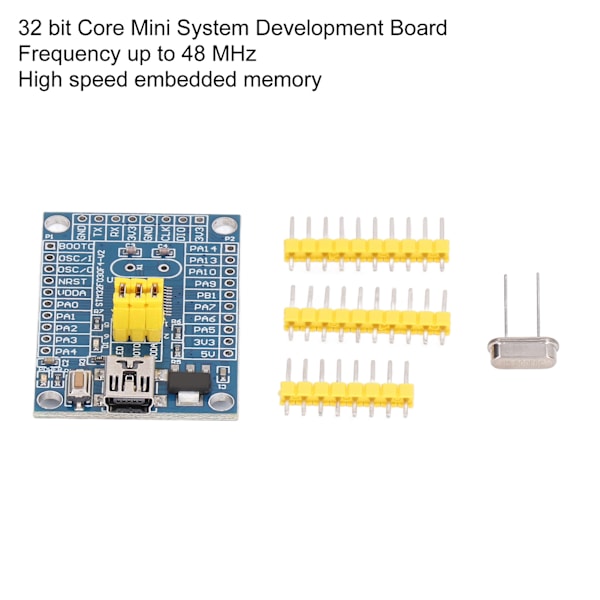 STM32F030F4P6 Systemudviklingskort 32 Bit 48MHz Kerne System Læringskort med USB Port