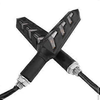 Par Motorcykel Y-formet Blinklys LED Lys Indikator Lampe Universal