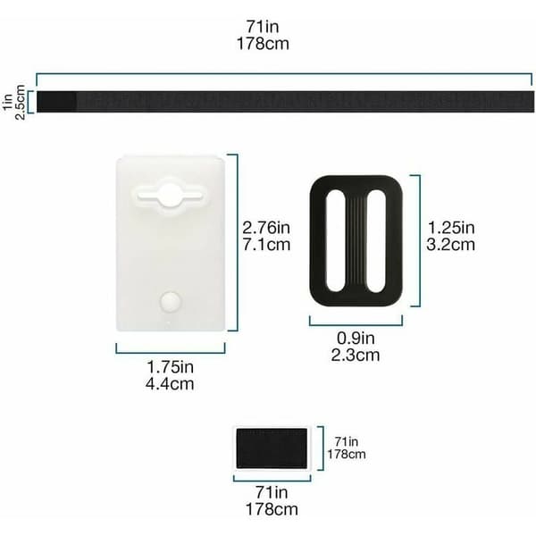 Solardeksel Stropper Kit, Universell Nedgravd Svømmebasseng, Lettmontert Webbing Stropp Kit, Førsteklasses Sterkt Og Robust Nylonmateriale, Forebygger