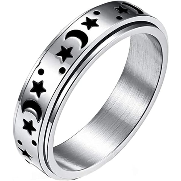 Spinner Ring Titanium Stål Ring Angst Ring Fashion Decompress