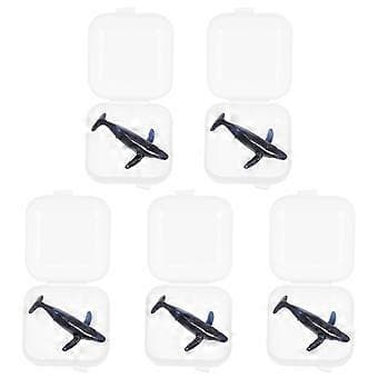 5 stk. silikone hvalmodeller epoxy landskabsfyldningsmateriale 3D mini hvaler