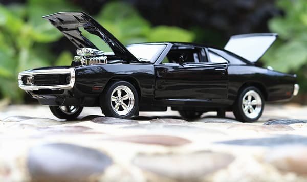 1:32 mittakaavan Mustang GT 1967 Musta GT500 -mallisauto