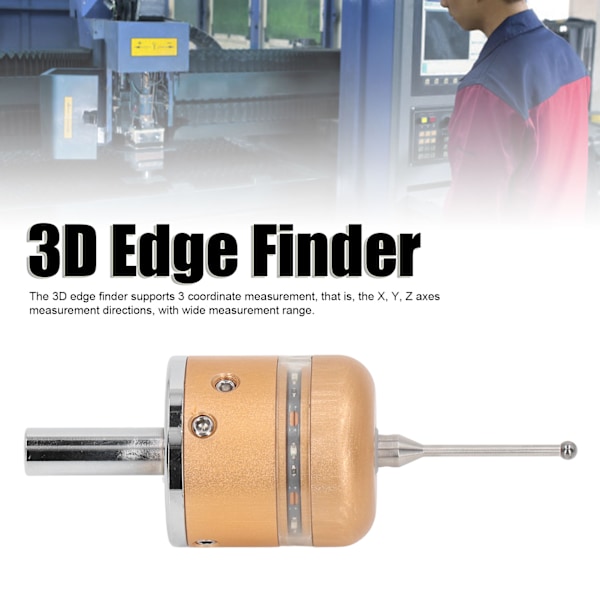 3D Kantfinnare med Sond Hög Precision Kantlokalisator för CNC-Utrustning 3 Koordinatmätning Grön
