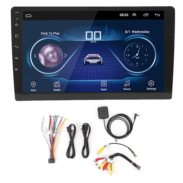 9 Tums Skärm Bluetooth 2 Din MP5 Spelare Wifi Bilradio Audio Multimedia Spelare Utan Kamera