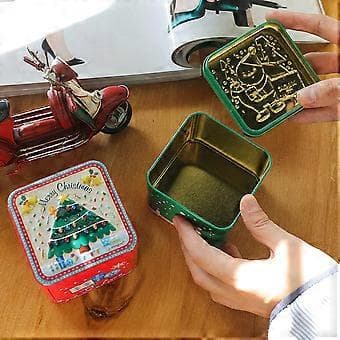 Julgodispåsar Runda Godisbehållare Cuachalalate Te Julkakburk