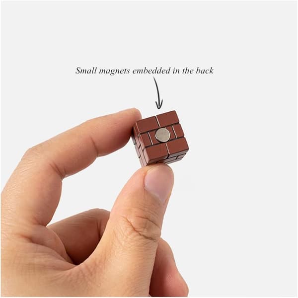 Sæt med 18 Super Mario Brothers 3D Mini Køleskabsmagneter til Whiteb