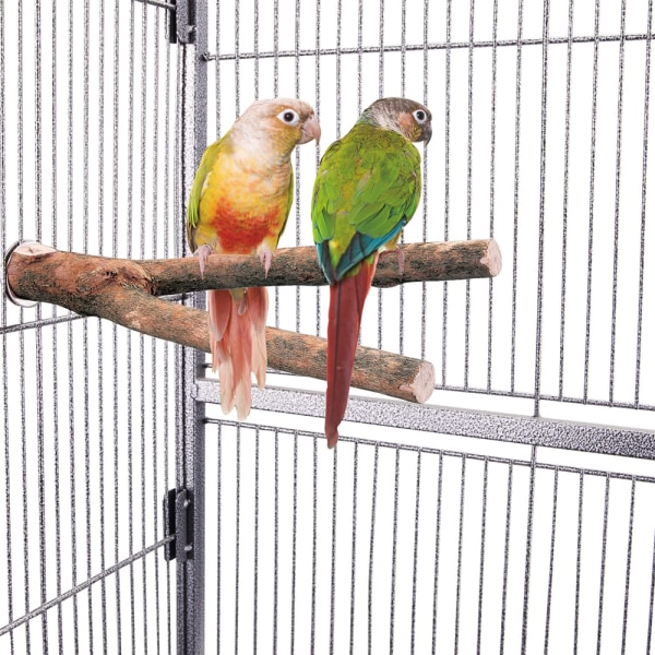 LIMIO Bird Abbor 4 STK Natural Wood Stand Parakeet Toys Bird