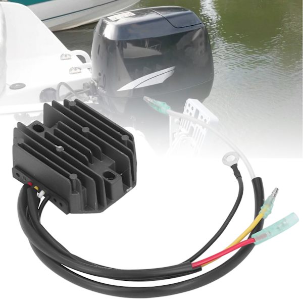 12V Utombordsmotor Spänningsregulator Aluminiumlegering Vattentät Ersättning för Tohatsu MFS15C MFS20C MFS15D 4-takts