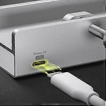 4 Porte USB 3.1 HUB med Strømforsyning Splitter Adapter Clip Multi Splitter 10gbps Dataoverførsel til Laptop