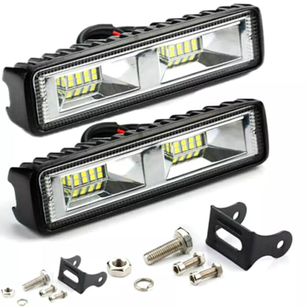 2 stk. 48W 16 LED Arbejdslys Vandtæt Offroad Arbejdslys til Motorcykel Bil ATV SUV Traktor