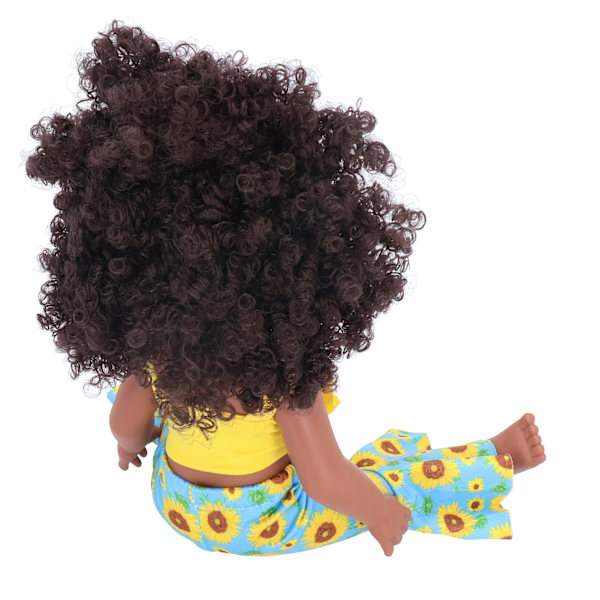 Reborn Baby Doll Lifelike Baby Doll Toy Curly Hair Soothing Doll Collection Toy GiftQ14-49