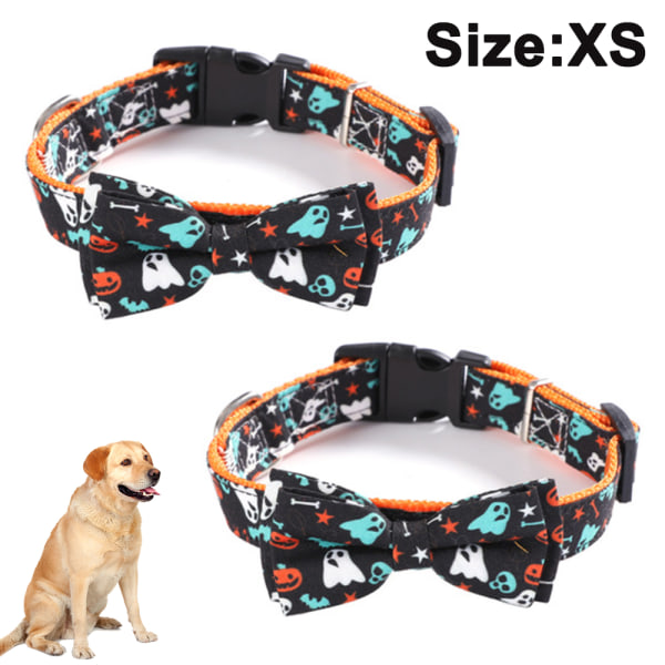 2 stk Halloween Cat Collar Breakaway med Bell Cat Collars