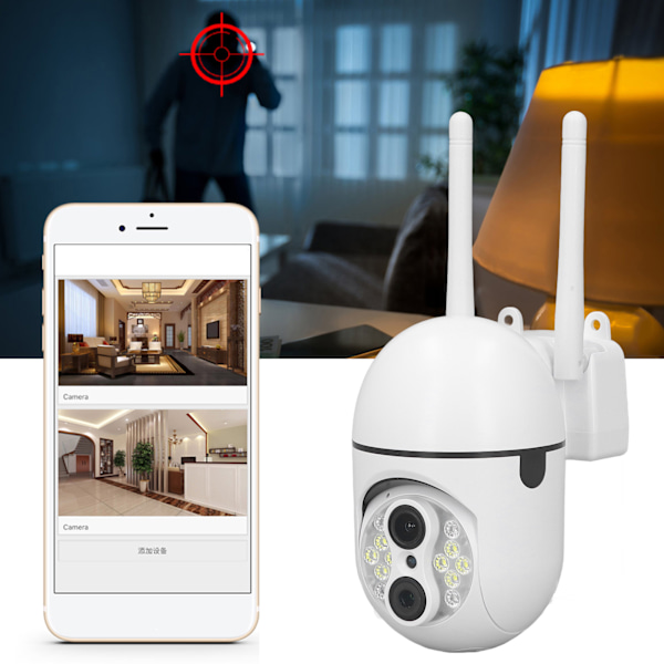 WiFi Camera 1920x1080P Motion Detection Night Vision Security Camera for Room Office 100-240V EU Plug