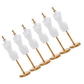 6 st Dockmodellställ Dockklänning Mannekängställ Mini Modellhållare Heminredning
