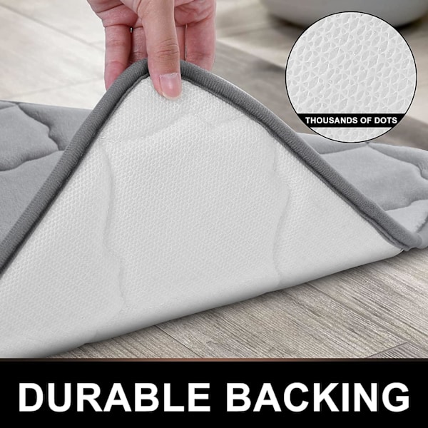 Maskintvättbara Ultraabsorberande Badrumsmattor, Mjukt Memory Foam Ger Plyschig Komfort Under Fötterna I Ditt Dusch- Eller Badkarutrymme
