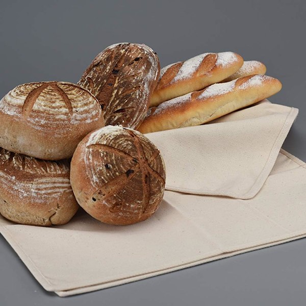 Non-Stick Bakduk för Perfekta Bröd, Helt Naturligt Säker Jäsduk Absorberande Material, Formningsverktyg för Baguetter Limpor Ciabatta (75 cm)