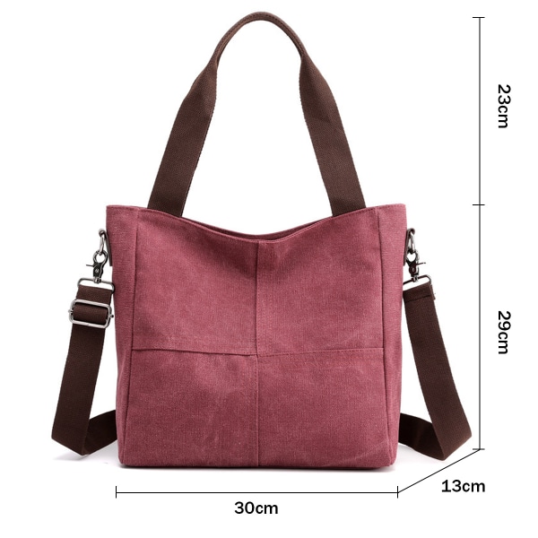 Handväskor, Canvas Crossbody-väskor för kvinnor Fashion Crossover